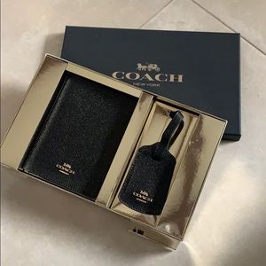 Coach Passport book and Luggage Tag